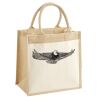 Cotton Pocket Jute Midi Tote Thumbnail