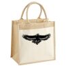 Cotton Pocket Jute Midi Tote Thumbnail
