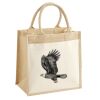 Cotton Pocket Jute Midi Tote Thumbnail