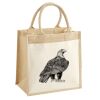 Cotton Pocket Jute Midi Tote Thumbnail