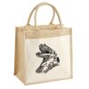 Cotton Pocket Jute Midi Tote Thumbnail