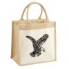 Cotton Pocket Jute Midi Tote Thumbnail