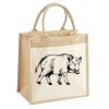 Cotton Pocket Jute Midi Tote Thumbnail