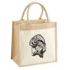 Cotton Pocket Jute Midi Tote Thumbnail
