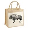 Cotton Pocket Jute Midi Tote Thumbnail