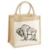Cotton Pocket Jute Midi Tote Thumbnail