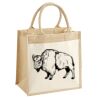 Cotton Pocket Jute Midi Tote Thumbnail