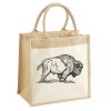 Cotton Pocket Jute Midi Tote Thumbnail
