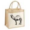 Cotton Pocket Jute Midi Tote Thumbnail