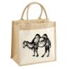 Cotton Pocket Jute Midi Tote Thumbnail