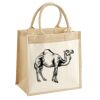 Cotton Pocket Jute Midi Tote Thumbnail