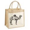 Cotton Pocket Jute Midi Tote Thumbnail