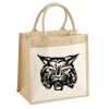 Cotton Pocket Jute Midi Tote Thumbnail