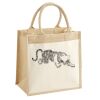 Cotton Pocket Jute Midi Tote Thumbnail