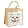 Cotton Pocket Jute Midi Tote Thumbnail