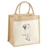 Cotton Pocket Jute Midi Tote Thumbnail