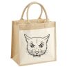 Cotton Pocket Jute Midi Tote Thumbnail