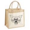Cotton Pocket Jute Midi Tote Thumbnail