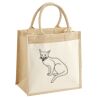 Cotton Pocket Jute Midi Tote Thumbnail