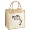 Cotton Pocket Jute Midi Tote Thumbnail