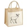 Cotton Pocket Jute Midi Tote Thumbnail