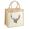 Cotton Pocket Jute Midi Tote Thumbnail