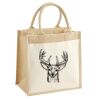 Cotton Pocket Jute Midi Tote Thumbnail