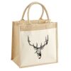 Cotton Pocket Jute Midi Tote Thumbnail