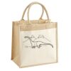 Cotton Pocket Jute Midi Tote Thumbnail