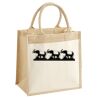 Cotton Pocket Jute Midi Tote Thumbnail