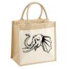 Cotton Pocket Jute Midi Tote Thumbnail