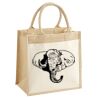 Cotton Pocket Jute Midi Tote Thumbnail