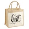 Cotton Pocket Jute Midi Tote Thumbnail