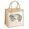 Cotton Pocket Jute Midi Tote Thumbnail