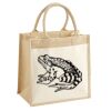 Cotton Pocket Jute Midi Tote Thumbnail