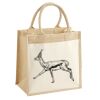 Cotton Pocket Jute Midi Tote Thumbnail