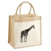 Cotton Pocket Jute Midi Tote Thumbnail