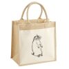 Cotton Pocket Jute Midi Tote Thumbnail