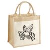 Cotton Pocket Jute Midi Tote Thumbnail