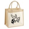 Cotton Pocket Jute Midi Tote Thumbnail