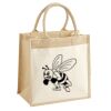 Cotton Pocket Jute Midi Tote Thumbnail