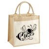 Cotton Pocket Jute Midi Tote Thumbnail