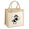 Cotton Pocket Jute Midi Tote Thumbnail