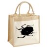 Cotton Pocket Jute Midi Tote Thumbnail