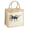Cotton Pocket Jute Midi Tote Thumbnail