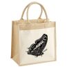 Cotton Pocket Jute Midi Tote Thumbnail