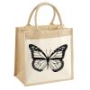 Cotton Pocket Jute Midi Tote Thumbnail