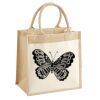 Cotton Pocket Jute Midi Tote Thumbnail