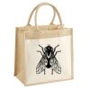 Cotton Pocket Jute Midi Tote Thumbnail