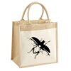 Cotton Pocket Jute Midi Tote Thumbnail